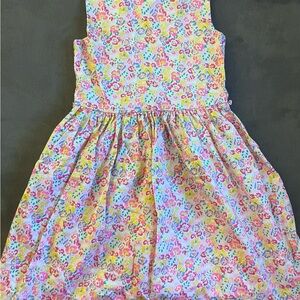 Crewcuts Floral Kids Dress - Pink, Yellow, Blue
